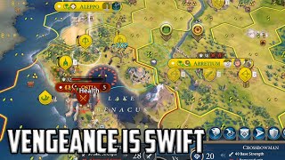 Taking cities from the AI punishment for warring on me  Civ 6 Overexplained Arabia Lets Play Ep 4 [upl. by Vittoria]