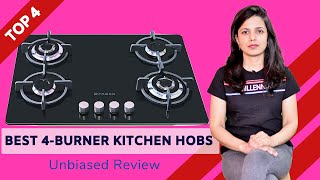 ✅ Top 4 Best Kitchen Hobs in India With Price  4 Burner Gas Hob Review amp Comparison [upl. by Ayota]