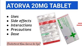 Atorva 20mg Tablet  Atorvastatin 20mg Tab  Uses and side effects healthguiding medicine [upl. by Harper]