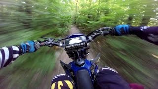 Yamaha WR 450 fast trail ride  fast enough  try it [upl. by Keyte]