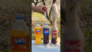 “Cola or Pepsi Fanta – which drink is better for the Mentos experiment” 😱 cokevsmentos [upl. by Isdnil927]