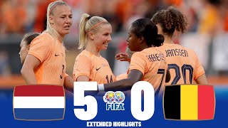 Netherlands vs Belgium  Highlights  Womens International Friendly 02072023 [upl. by Anilac]