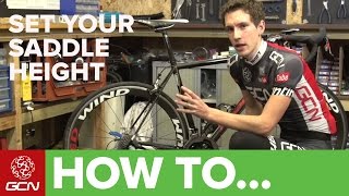 How To Set Your Road Bikes Saddle Height  Tips For Getting Your Saddle Position Right [upl. by Koball]