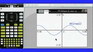 TINSpire Quick Tip 5  Rescaling Axes and Editing Functions [upl. by Henley66]