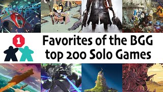 20 Favorites from the BGG Peoples Choice Top 200 Solo Games list [upl. by Hitchcock284]