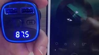 T25 Car Bluetooth FM Transmitter Mp3 Player [upl. by Yenattirb]