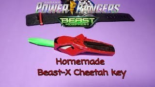 Power rangers Beast Morpher 2019 DIY MorphX key  cheetah homemade beastX key  Katsui made [upl. by Reifel719]