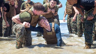 I tried US Marine corps Martial Arts  Shallow water grappling [upl. by Carlota]