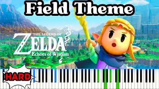 FIELD Theme  Zelda  Echoes of Wisdom  Piano Tutorial Sheet music [upl. by Ingmar]