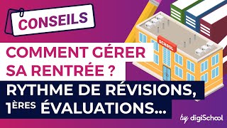 Rythme de révisions premières évaluations Comment gérer sa rentrée   digiSchool [upl. by Ihcego]