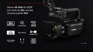 Canon XA60 Professional UHD 4K Camcorder Unboxing Shot with iPhone 15 Pro Max [upl. by Attenwahs]