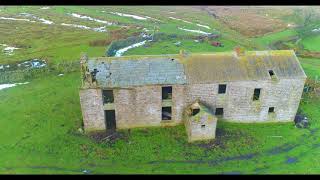 Belmount farm murder scene 1880 Abandoned places UK DJI Phantom 4 pro flight [upl. by Nilcaj]