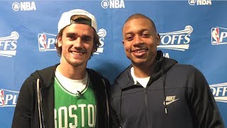 Antoine Griezmann Takes in Game 5 of the Eastern Conference Finals [upl. by Lubba]