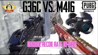 G36C vs M416 Whos The AR King Pubg Mobile [upl. by Rodenhouse]