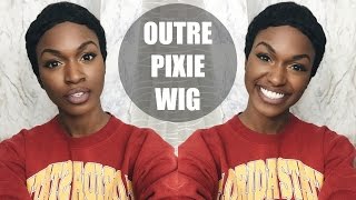 Short Pixie Cut for 15 Outre Wig Unboxing and Review [upl. by Hinckley]