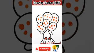 drawing beautiful reels trending funny art design drawingideas girldrawing balloon [upl. by Wise]