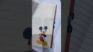 Cute mickey mouse diary 🌈 subscribe art diary mickeymouse disney unboxing supplies [upl. by Aivartal]