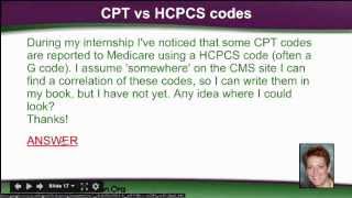 CPT vs HCPCS Codes Medical Coding [upl. by Laughry]