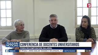 PARITARIAS UNIVERSITARIAS DOCENTES PIDEN RECOMPOSICIÓN SALARIAL [upl. by Mclaughlin]