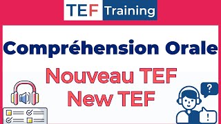 TEF compréhension Orale Nouveau TEFNEW TEF [upl. by Norrej]