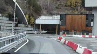 Tunnel du mont blanc 1 entree cote italienwmv [upl. by Trub]