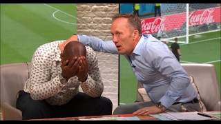 Mark Pougatch Gary Nevielle Ian Wright and Lee Dixon Reaction England Penalty Shootout [upl. by Ecienahs517]