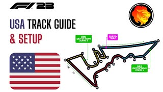 USA COTA Track Guide amp Setup  F1 23 [upl. by Marquez]