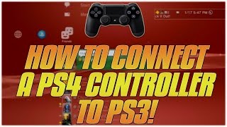 How to Connect a PS4 Controller to PS3  How to Use PS4 Controller on PS3 WirelessWired [upl. by Eblehs]