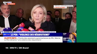 VU du 141124  Marine Le Pen inéligible [upl. by Ahsikat]