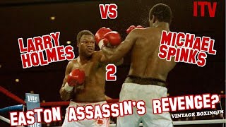 Michael Spinks vs Larry Holmes 2 1986 ITV Broadcast 1080p 60fps [upl. by Karilla]