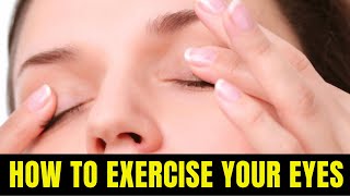 Eye care  How to exercise your eyes  how to do eyelid massage  vision care  3rd eye [upl. by Ykceb650]