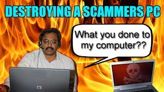 Destroying Scammers Computer With Virus [upl. by Lenoyl]