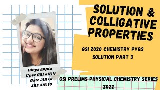 UPSC Geochemist  Geoscientist Preparation  GSI Prelims Chemistry Series 2022Solution part 3 [upl. by Irt727]