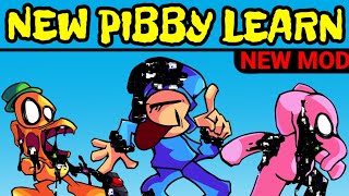 Friday Night Funkin New VS Pibby Learn  Pibby x FNF Mod [upl. by Neelyam291]