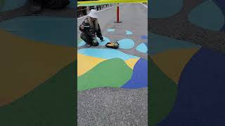 Road Art Downtown Canmore AB youtubeshorts like art travel followme [upl. by Picker]