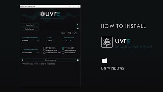 Ultimate Vocal Remover 5 UVR5  how to install [upl. by Yenruogis]