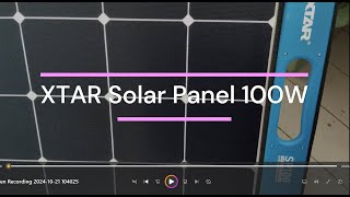 Xtar Solar panel 100W [upl. by Ellemac]