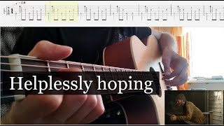 Helplessly hoping  from The last of us II guitar cover  tabs [upl. by Bullough]