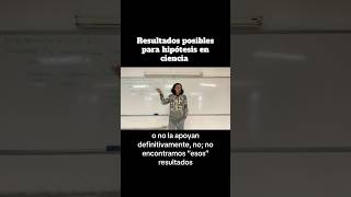 Resultados posibles para hipótesis en ciencia [upl. by Damiano]