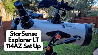 How To Set Up The Celestron StarSense Explorer LT 114AZ Telescope [upl. by Alleb]