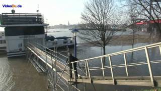 Hochwasser in Duisburg Ruhrort [upl. by Rico514]