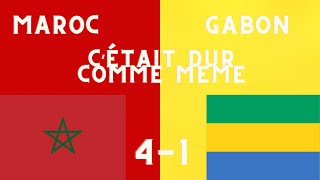 MAROC 41 GABON  SUPERBE DÉBUT MAIS CÉTAIT DUR  ELIMINATOIRE CAN 2025 [upl. by Ahseenat]