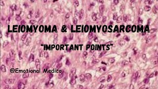 Leiomyoma and Leiomyosarcoma  Reproductive Pathology  emotionalmedico [upl. by Gala]