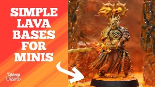 How to base miniatures Lava bases [upl. by Stillmann]