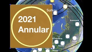 Annular Solar Eclipse • 2021 June 10 • Animation [upl. by Htidirrem]