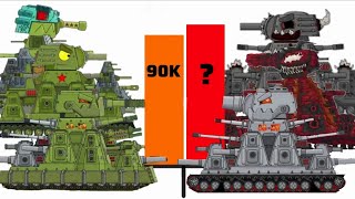 KV44M Power levels battle cartoon about tanks [upl. by Johny]