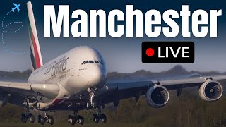 🔴 LIVE Manchester Airport Plane Spotting 🛫 [upl. by Bael]