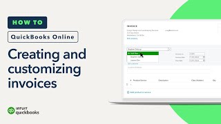 How to create and customize an invoice in QuickBooks Online [upl. by Tryck]