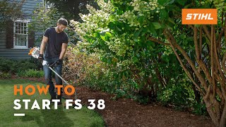 How to Start FS 38  STIHL Tutorial [upl. by Mccartan4]