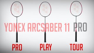 YONEX ARCSABER 11 PRO  NEW Arcsaber Badminton Racket 2022 [upl. by Uyekawa293]